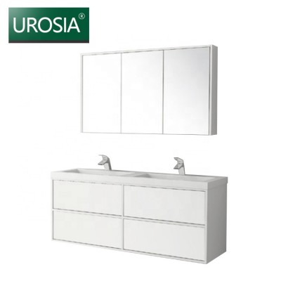 wall mounted washbasin bathroom cabinet high gloss black finish bathroom mirrored cabinet vanity