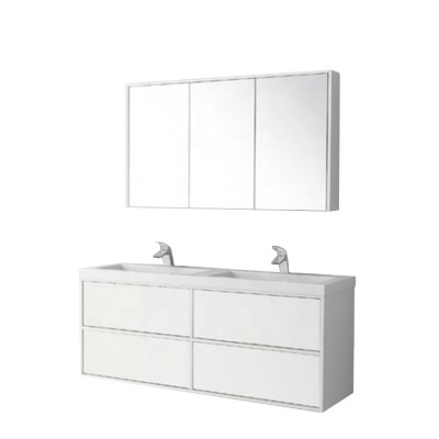 double sink bathroom vanity modern white lacquer bathroom mirror cabinets vanity box