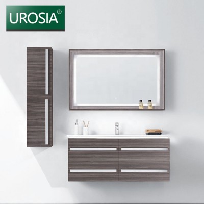 italian luxury wall mount single sink large storage bathroom mirror cabinet China supplier Modern italian bathroom vanity